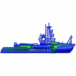 Boats Embroidery Design 1